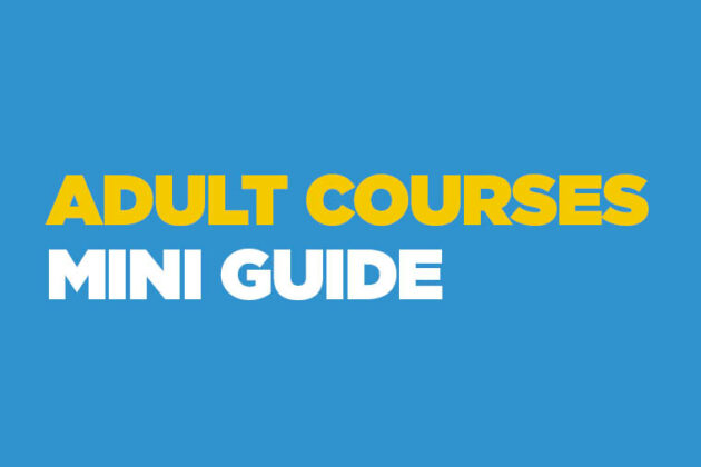 Available Now: Our new Adult Courses Mini Guide