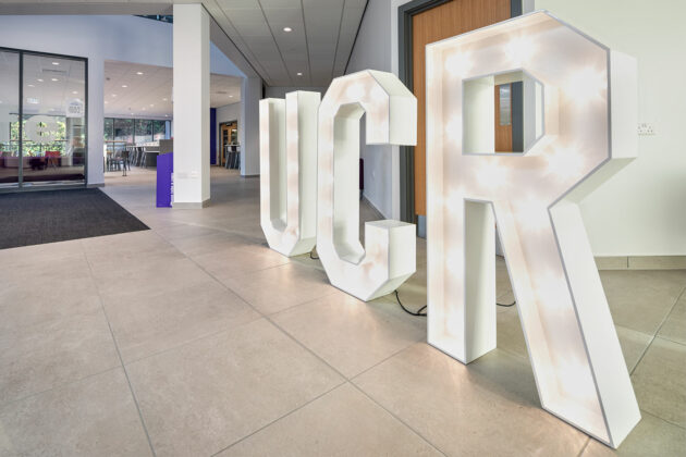 Large UCR letters
