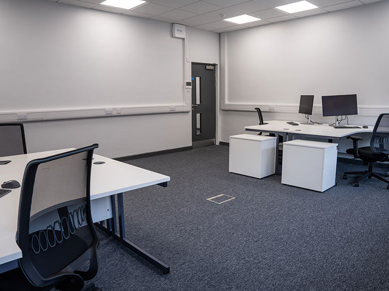 One of four large offices at 7 Enterprise Way at Dearne Valley College