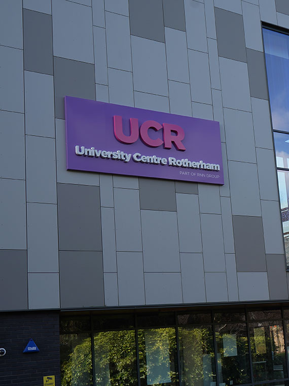 UCR building signage