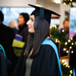 A student at the graduation ceremony
