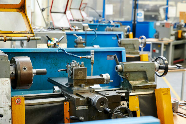 Machinery in the engineering department